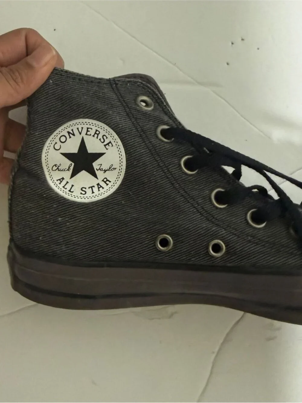 Converse Chuck Taylor All Star High Top Sneakers Charcoal Gray Youth 4.5